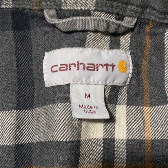 Carhartt Flannel Lined Logo Shacket - Picture 4 of 6